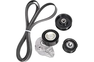 BENERAY Drive Belt Tensioner and Idler Pulley Serpentine Belt kit, for Mercedes-Benz GLK350 E550 E350 CLK350 GL450 GL550 SLK300 C280 CLS550 S550 SL550 R350, 2006-2011, 2722021419 2722000270 2722021019