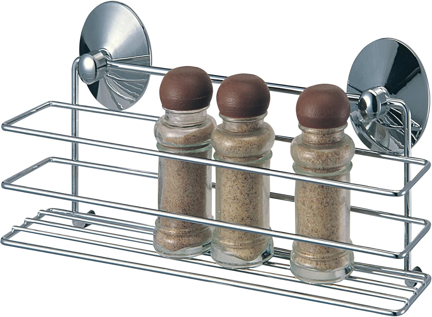 MSV Spice Rack With Suction Cups, Silver Amazon.co.uk Kitchen & Home