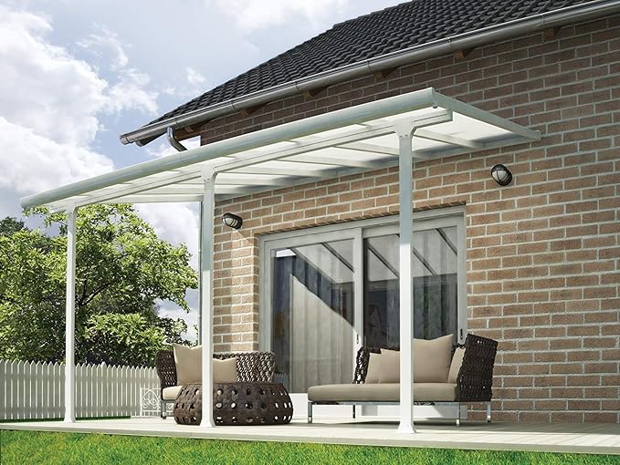 Palram Pergola Patio Cover Feria Robust Structure for Yearround Use