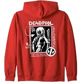 Marvel Studios Deadpool &amp; Wolverine Maximum Effort Chalk Art Zip Hoodie