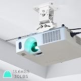 Duronic PB05XB Projector Mount Ceiling Wall Bracket 13.6kg Heavy Duty Tilt view 6
