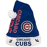 FOCO MLB Adult Official Primary Logo Wordmark Holiday Christmas Santa Hat