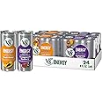 V8 +Energy Pomegranate Blueberry and Peach Mango Juice Energy Drinks, 8 fl oz Can (24 Pack)