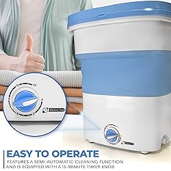 Pyle Portable Mini Washing Machine Lightweight
