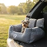 GoFirst Dog Car Seat Small Dogs Cats Booster Seat with Storage Pocket view 7