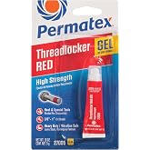Permatex 27005 High Strength Threadlocker Red Gel Squeeze, 5 g