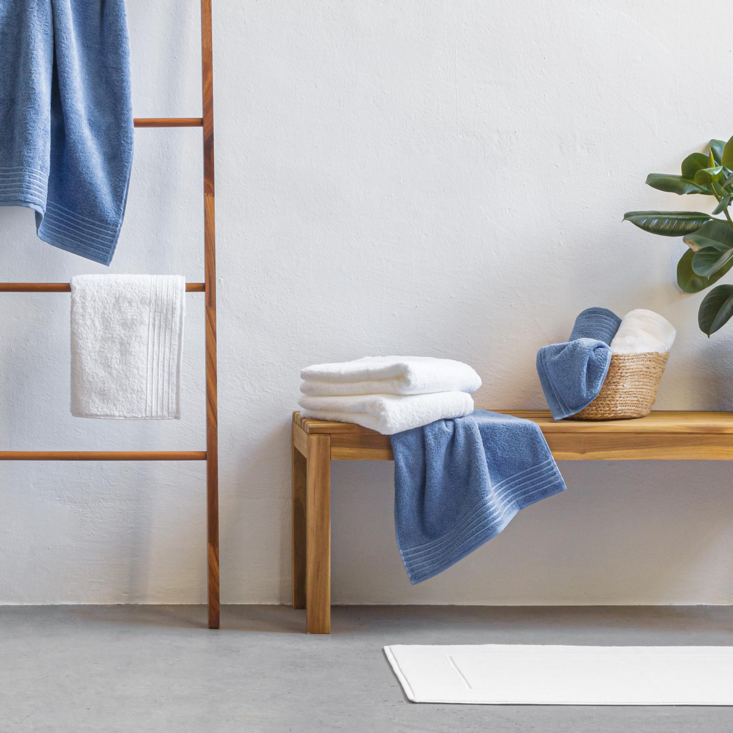 Möve Handtuchset New Classic 4-TLG Handtücher - 2X 50x100cm + 2X 67x140cm, 100% Baumwolle, Stone 4