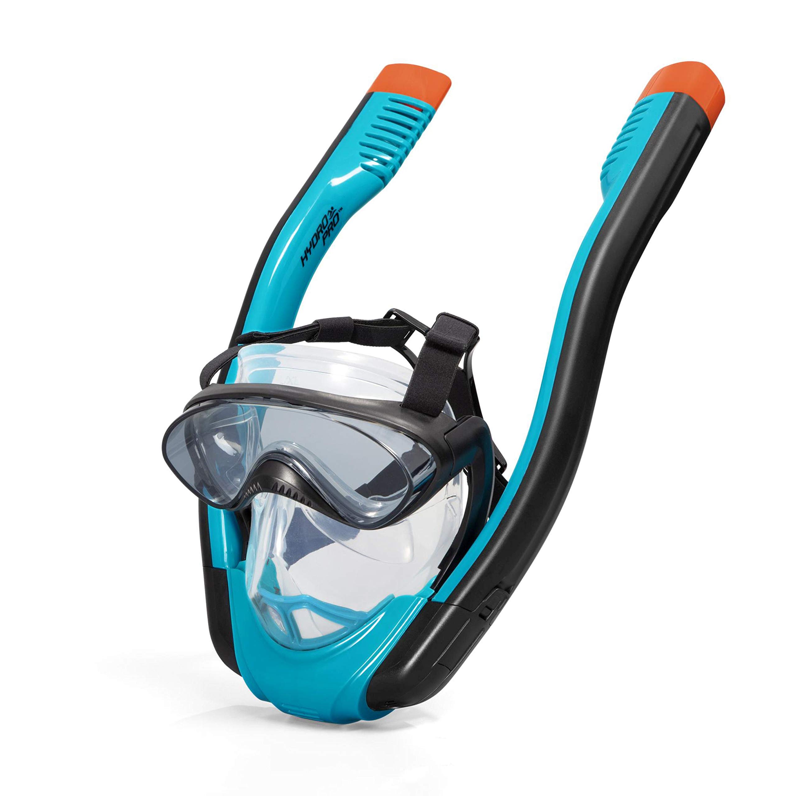 Bestway Hydro-Pro SeaClear Flowtech Full-Face Snorkelling Mask, Unisex Underwater Face Mask L/XL