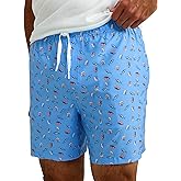HUK Mens Pursuit Volley Pattern, Quick-Dry Swim Shorts for Men