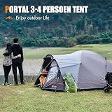Portal 4 Man Blackout Tent with Porch 4000mm Waterproof Lightweight Dome Tent view 8