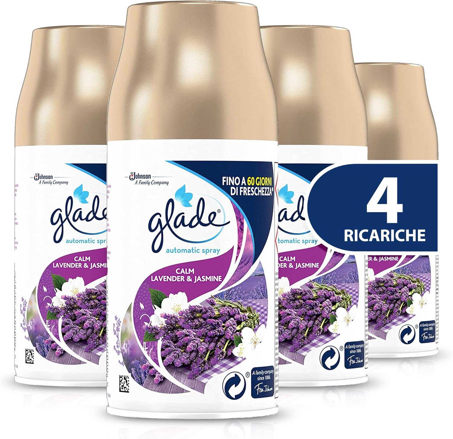 Glade Automatic Spray Ricarica, Fragranza Calm Lavender & Jasmine