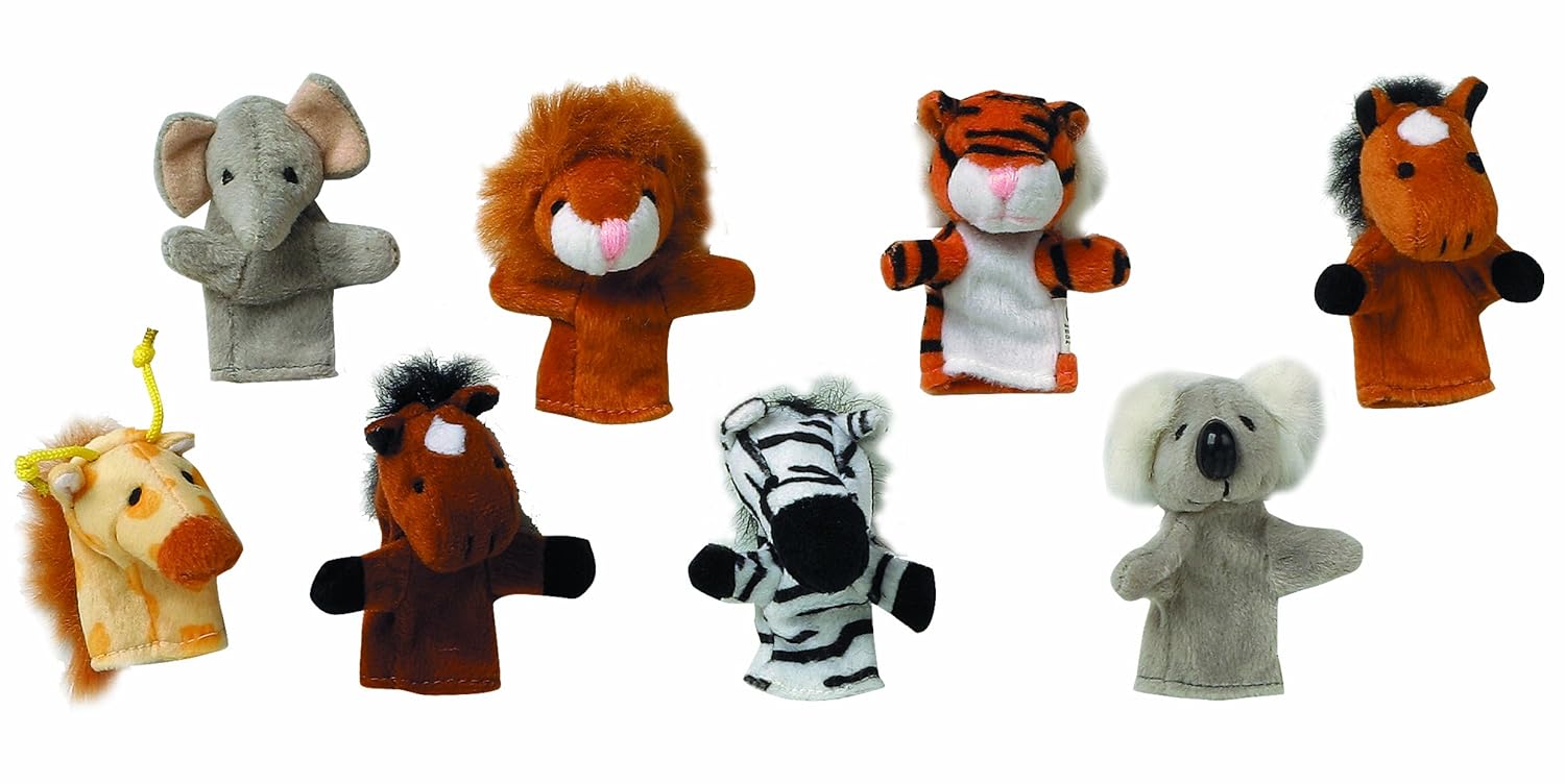 Toys Pure Fingerpuppen-Set Wilde Tiere 8er Set