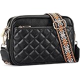 FALAN MULE Small Crossbody Bags for Women Pu Leather Triple Zip Cell Phone Handbag with Adjustable Shoulder Strap