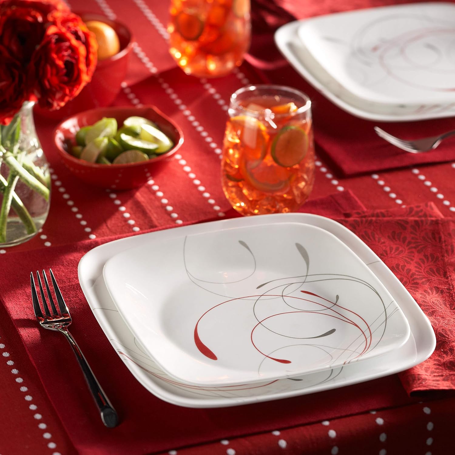  | Corelle Service for 6, Chip Resistant, Splendor Dinnerware Set, 18-Piece: Dinnerware Sets