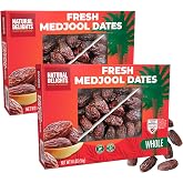Natural Delights Medjool Dates Whole, Non-GMO - Bulk 11 Lb Box (Pack of 2) | Good Source of Fiber &amp; Potassium, Naturally Sweet, Snack for On-the-Go, Large &amp; Plump Dates