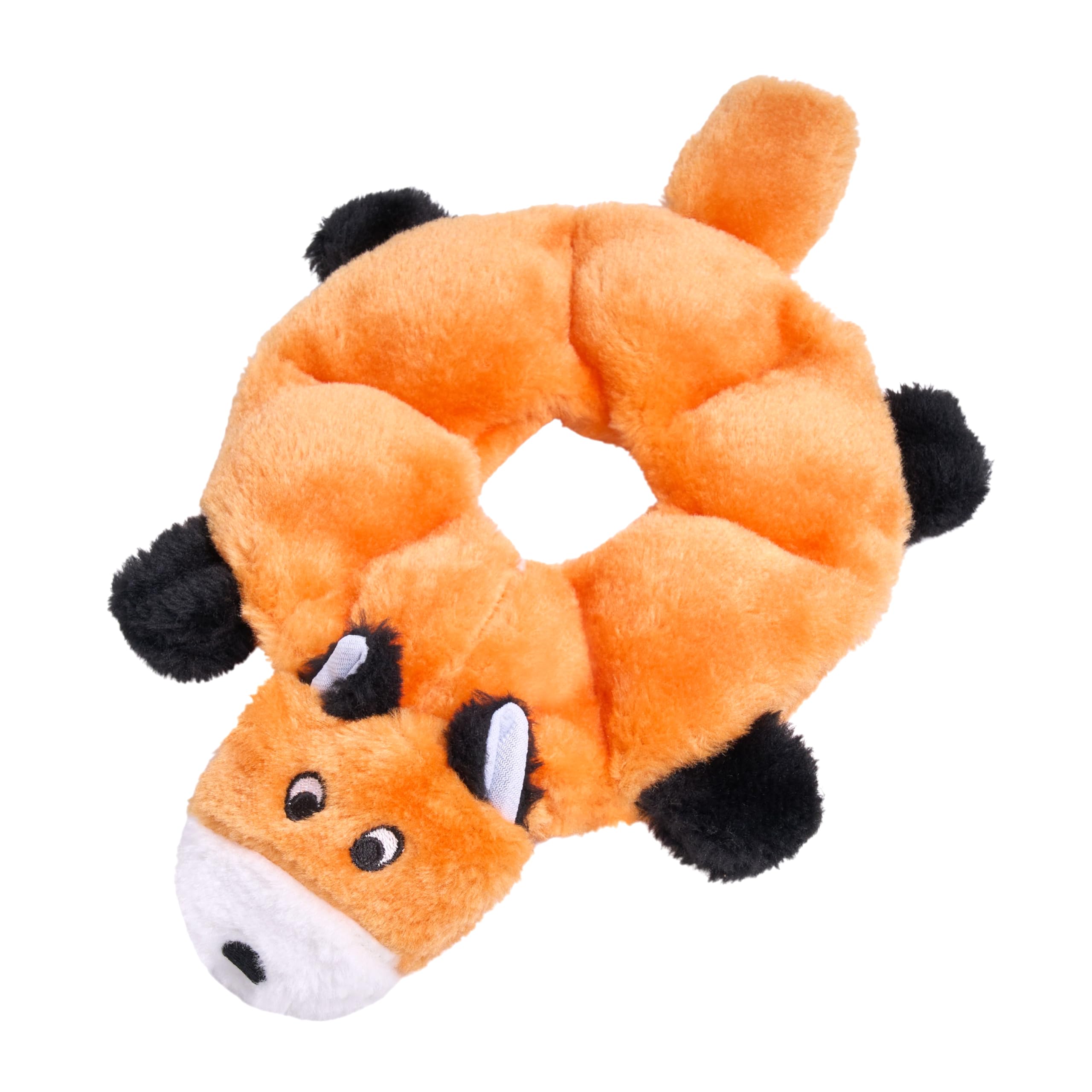 ZippyPaws - Loopy - No Stuffing Squeaky Plush Dog Toy - for Small and Medium Dogs - Fox