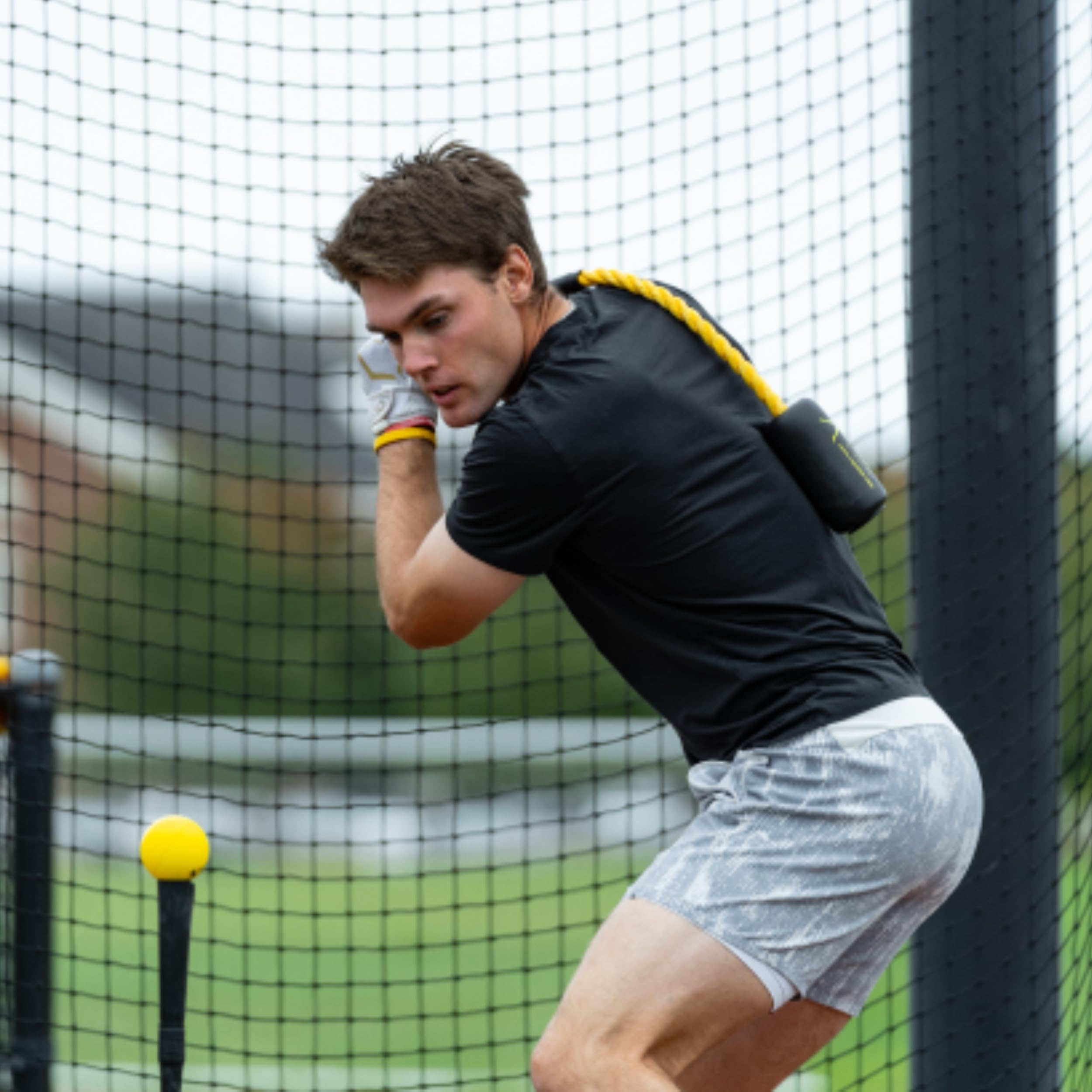 Rope Bat Ultimate Rope Bat Swing Trainer w/ 3 Soft Training Balls