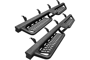 SMANOW Running Boards Compatible with 2024-2025 Toyota Tacoma Double Cab with 4 Full-Size Doors. Heavy Duty Carbon Steel Step Bars Side Steps Running Boards Compatible with Tacoma.