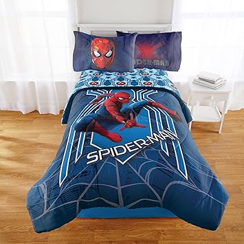Amazon Com Spiderman Homecoming Twin Full Comforter And Full