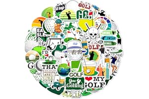 WANVAE 50pcs Golf Sport Stickers for Water Bottle, Cool Waterproof Vinyl Decal for Adult Kids Phone Computer Notebook Laptop Travel Case Guitar Skateboard Scrapbook