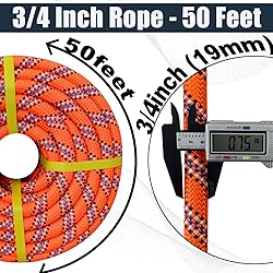 3/4 Inch Arborist Tree Pulling Rope - 50 Feet Tree