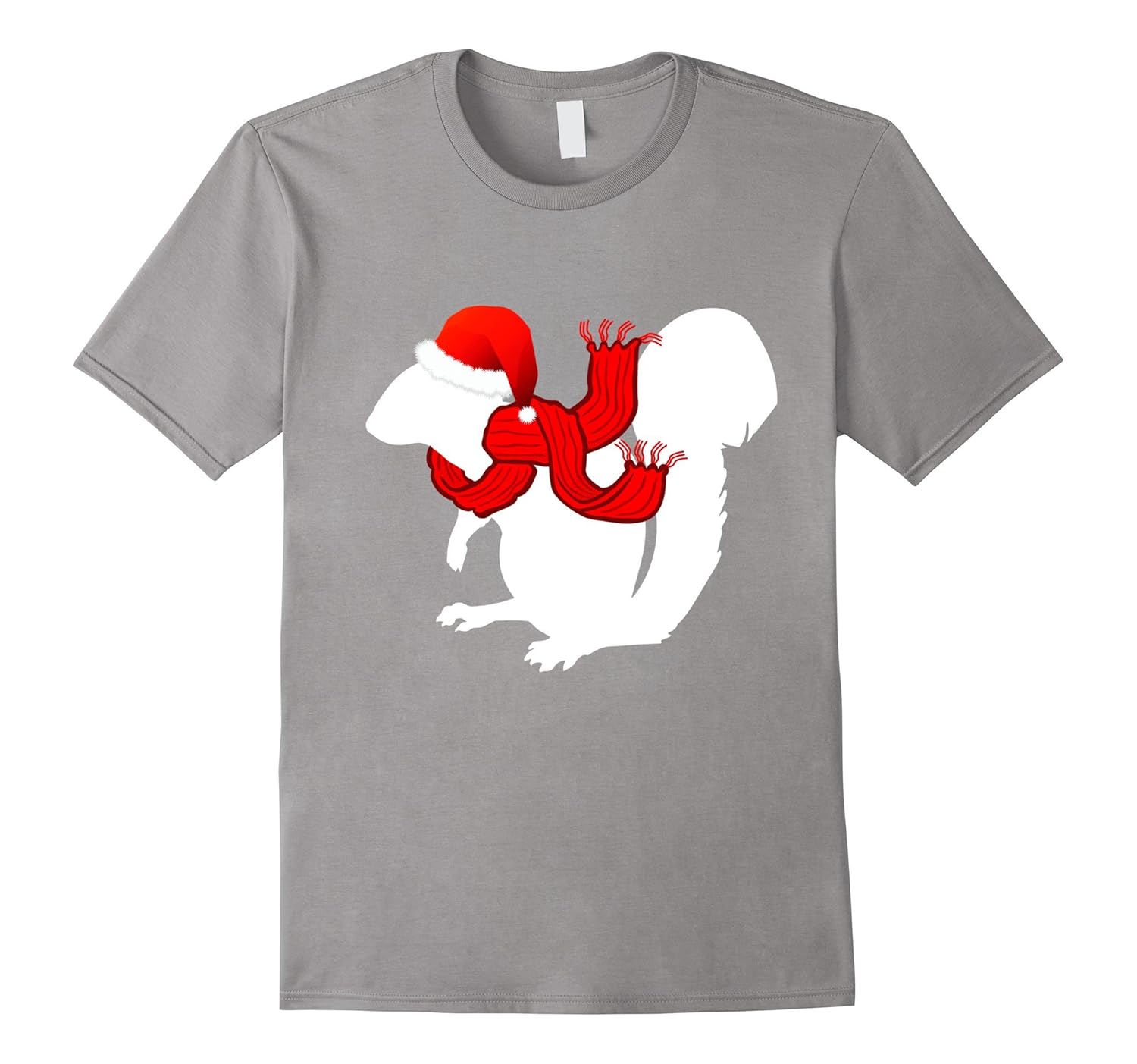 Christmas Pajama Shirt - Christmas Squirrel Santa Hat Tee-ANZ