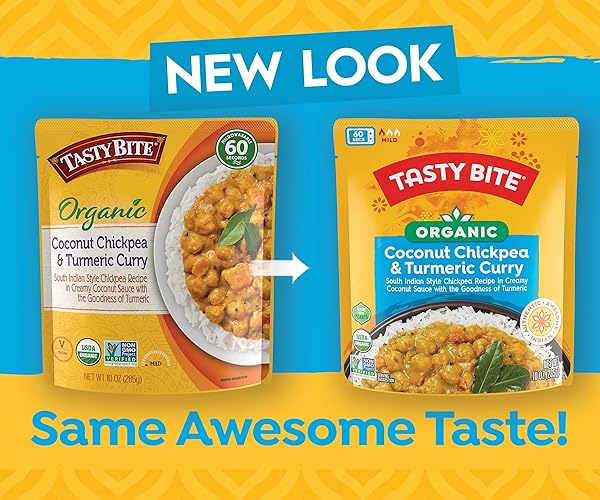 TASTY BITE ORGANIC COCONUT CHICKPEA & TURMERIC CURRY