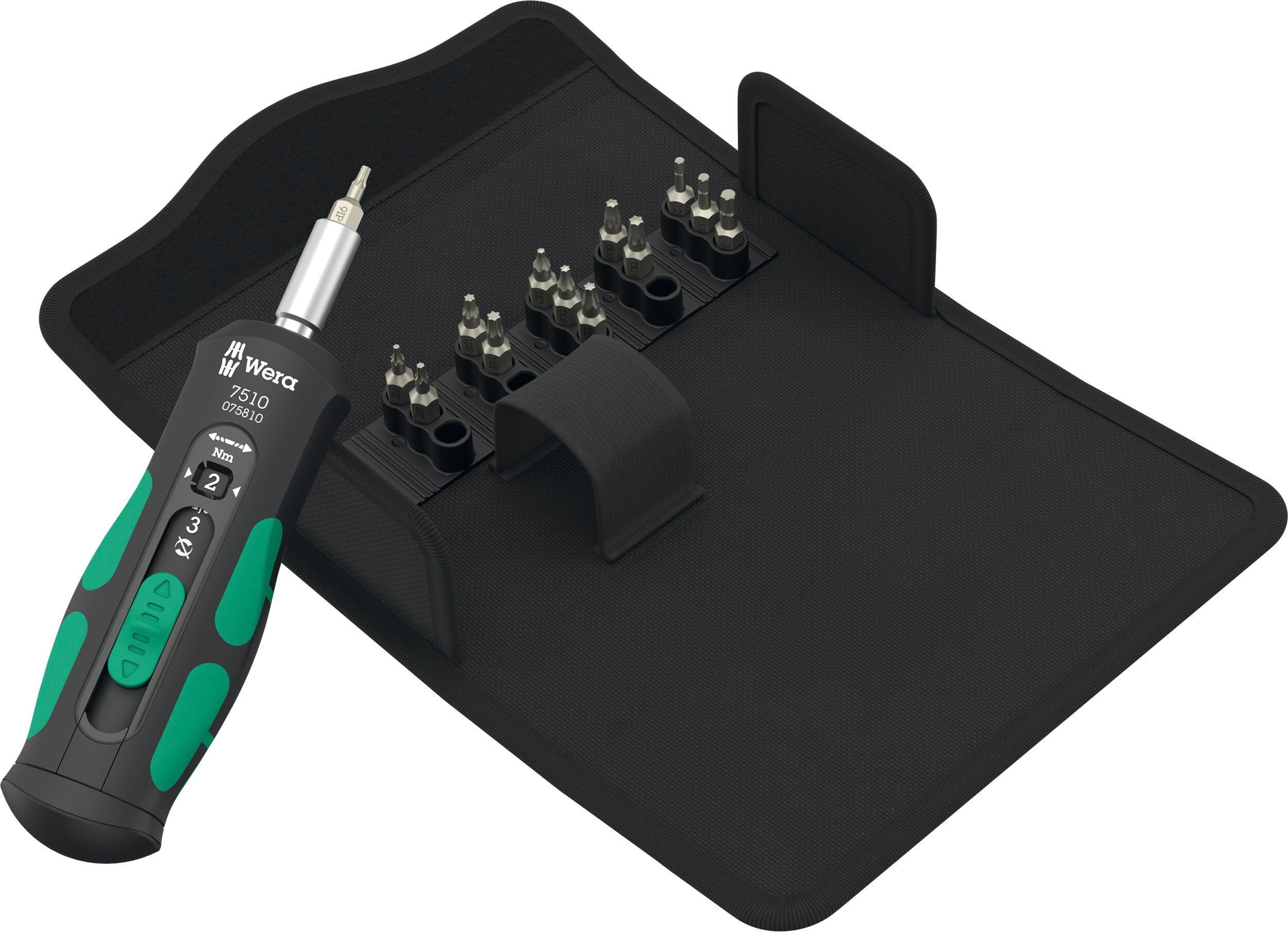 Wera 7510/14 Torque Spanner Set for Carbide Inserts - 05075840001 (14-piece, Adjustable Torque Mechanism, 1.0 kg)