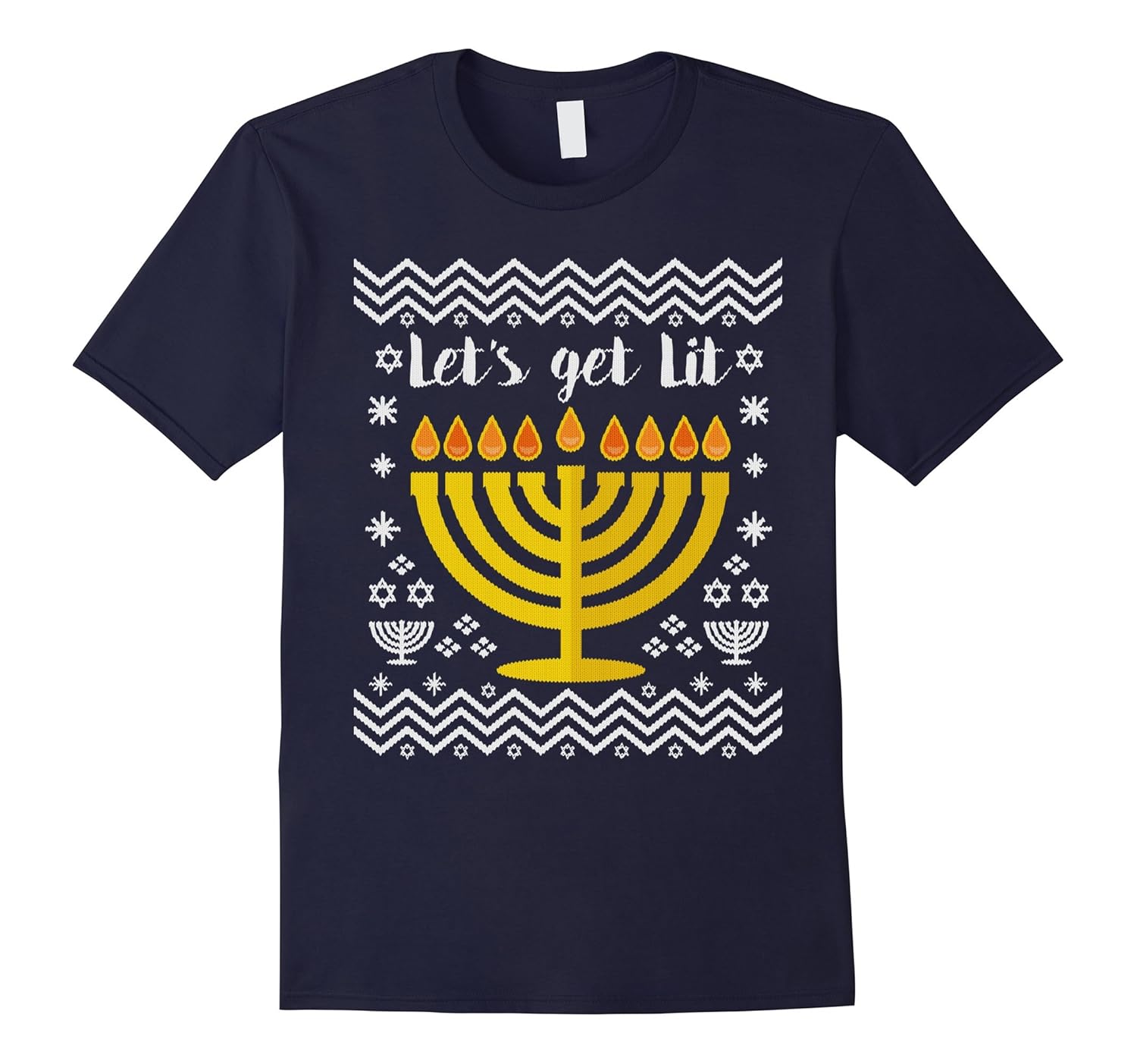 Ugly Hanukkah Sweater Shirt-Rose