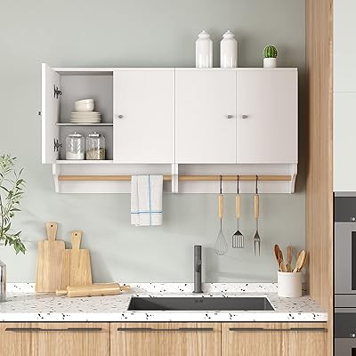 Buy Medicine Cabinet Bathroom Wall Cabinet Bathroom Storage Cabinet With Adjustable Shelf Hanging Cupboard Storage For Bathroom Kitchen White Bathroom Wall Cabinet With Towel Bar 23 62x7 87x24 41 Online In Indonesia B08vwf165q