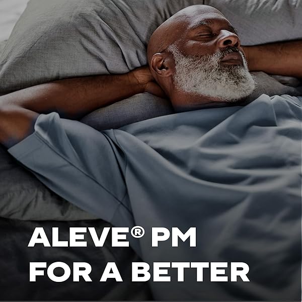 ALEVE PM SLEEP AID PLUS PAIN RELIEVER CAPLETS, NAPROXEN SODIUM & DIPHENHYDRAMINE HCL, NIGHTTIME, 120 COUNT
