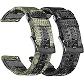 Olytop for Galaxy Watch 46mm Bands, Galaxy Watch 3 45mm Band, Gear S3 Frontier Bands, 22mm Nylon Sports Replacement Strap Wristband - 2 Pack