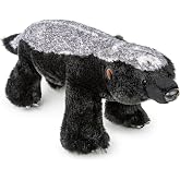 ZHONGXIN MADE Simulation Honey Badger Plush Toy - Black 20'' Realistic Wild African Badger Stuffed Animal Toys, Lifelike Standing Wild Animals Plush Toy Collection Gifts for Kids (20 inch)