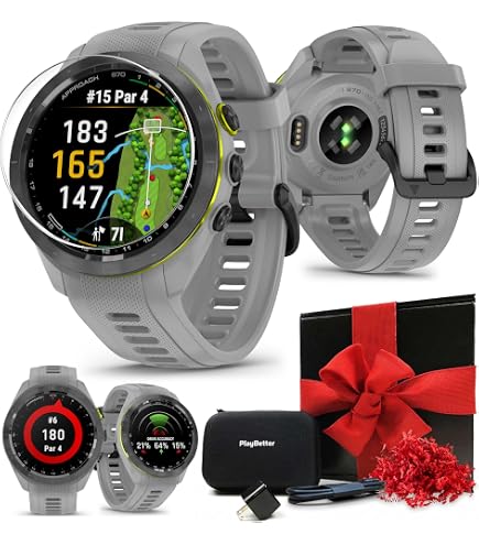 Amazon.com: Garmin Approach S70 42MM Gray- Fitness Tracker Golf