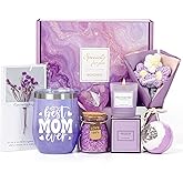 Mothers Day Gifts for Mom, Mom Birthday Gift Ideas Box from Daughter Son, Mommy to be After Birth, Best Mom Ever Tumbler Set Get Well Soon Self Care 7pcs Basket for Christmas, Thanksgiving