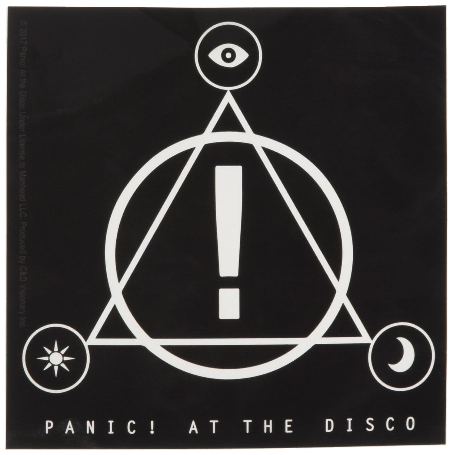 C&D Visionary Panic at The Disco Triangle Logo Sticker | eBay