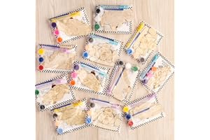 GEECOZYLIFE Thank You for Coming Gifts - 12 PCS Race Car DIY Crafts Kit - Wooden Painting Kit with Bubble Wands - Race Car Birthday Supplies Classroom Rewards Gifts Bulk