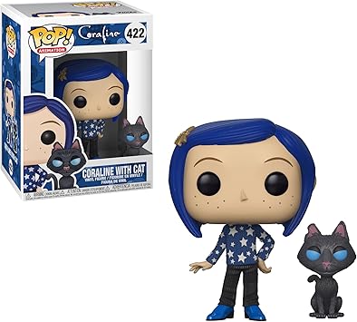 coraline with cat funko pop