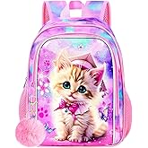 Toddler Backpack for Girls and Boys, Preschool Bookbag, 12" Cute Cartoon Animal School Bag