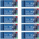 AEDIKO 10pcs 5V 1 Channel Relay Module Low Level Trigger Expansion Plate Load Controlled Switch Module