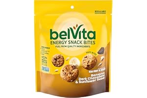 belVita Energy Snack Bites, Banana, Dark Chocolate and Sunflower Seed, 5 oz