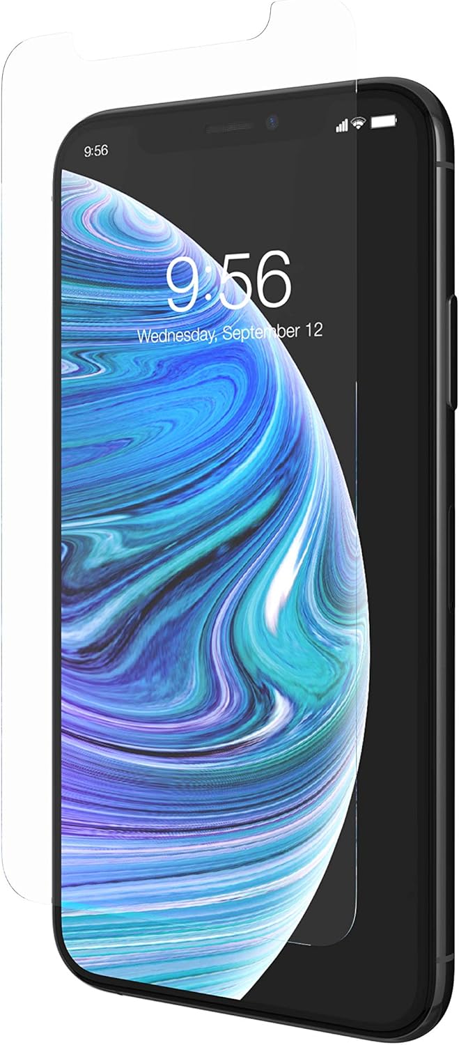 ZAGG InvisibleShield Glass+ Screen Protector – High-definition Tempered Glass for the Apple iPhone XS/ X – Impact & Scratch Protection