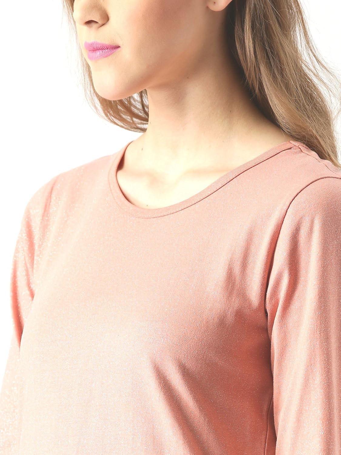 marie claire women's top (mc10249a--m, pink, medium)