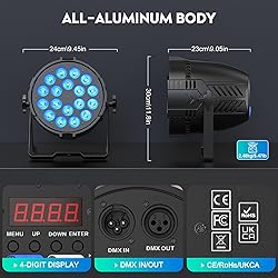 200 W Stage Par Lights, RGBL 4-in-1 LED Par Can