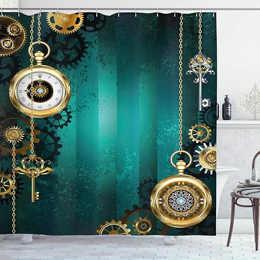 Amazon Com Ambesonne Industrial Shower Curtain Antique Items