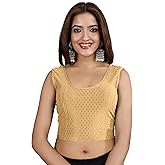 TRENDMALLS Women's Dobby Pure Cotton Elastin Stretchable Readymade Stylish Saree Blouse Ready to Wear