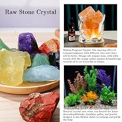 Apengshi Sunstone Raw Crystals 2PCS Natural Rough