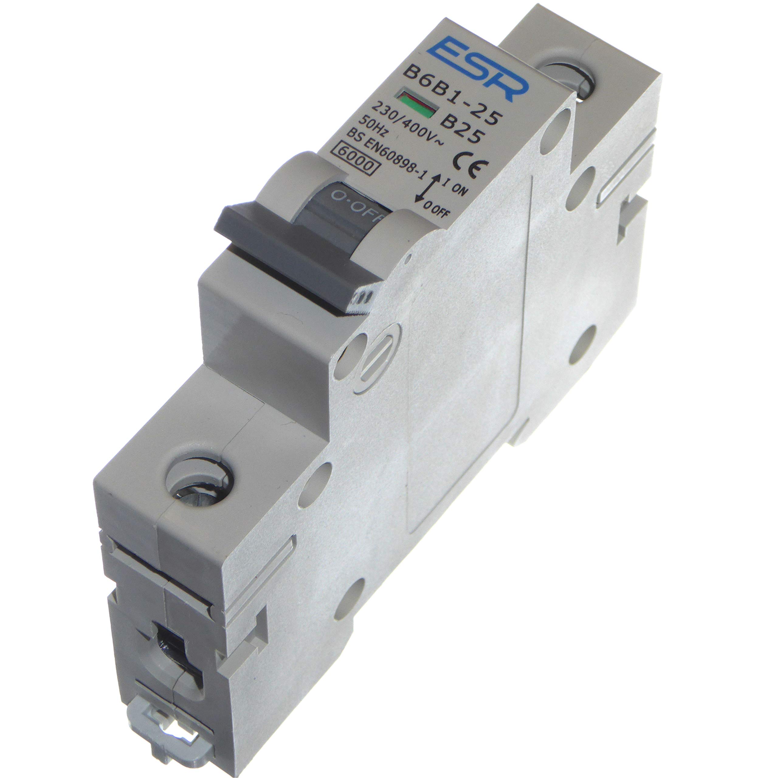Circuit Breaker MCB Single Pole Type B (All Amps 6A 10A 16A 25A 32A 40A 50A 63A) (25 A)