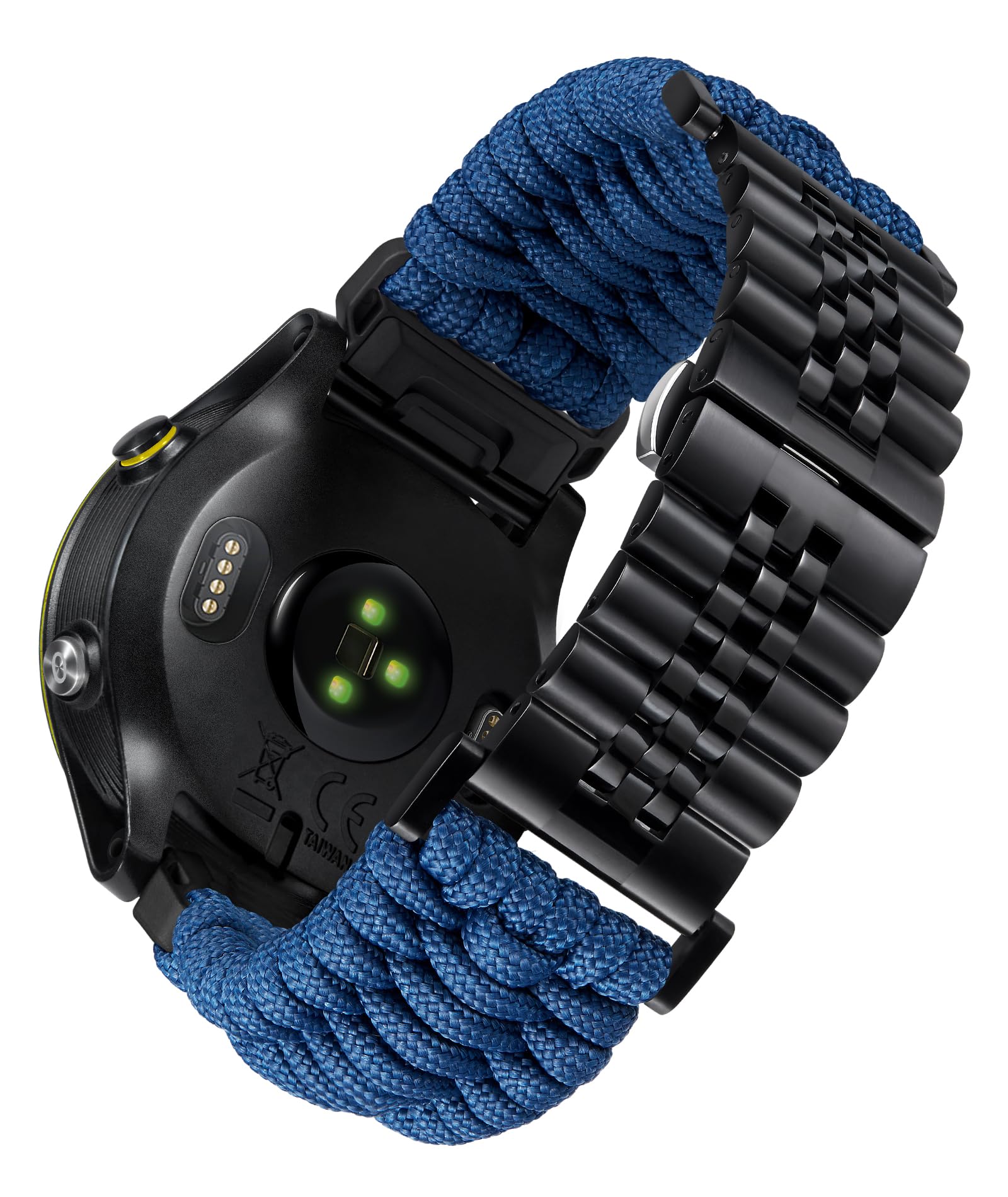 BINLUN Compatibel met Garmin Armband Nylon Paracord 550 20MM/22MM/26MM Militaire Sport Robuust Voor Quickfit Armband Gevlochten Vervangende Band BINLUN Compatibel met Garmin Armband Nylon Paracord 550 20MM/22MM/26MM Militaire Sport Robuust Voor Quickfit Armband Gevlochten Vervangende Band