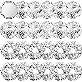 24 Pack Disco Party Favors Include 12 Pcs Sequin Hair Scrunchies 12 Pcs Metallic Ball Compact Mirror Disco Ball Accessories for Women 70s 80s 90s Bachelorette Party Bridal Shower Travel Gifts